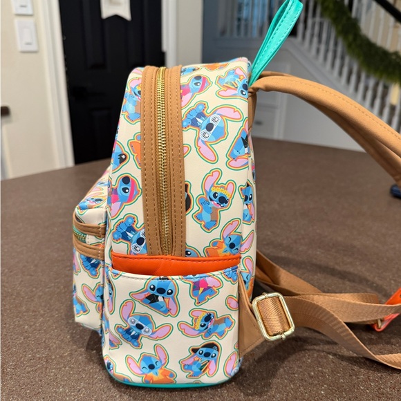 Loungefly Backpack & Matching Wallet- Stitch Design - Picture 5 of 15